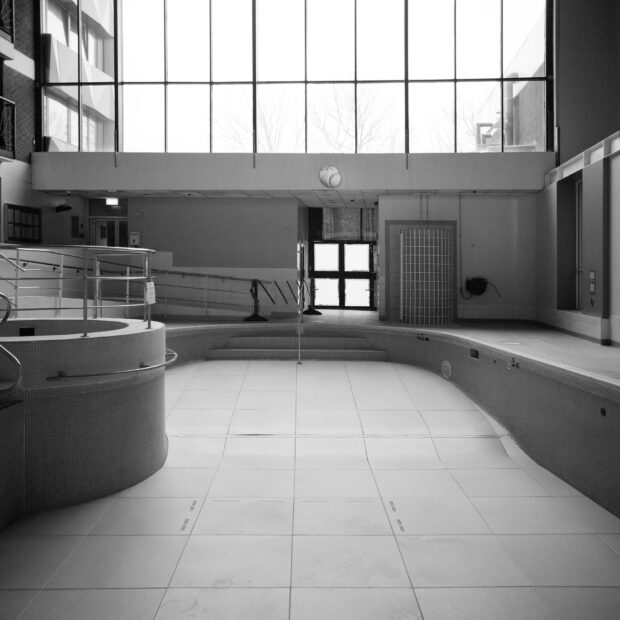 empty swimming pool fine art print, framed