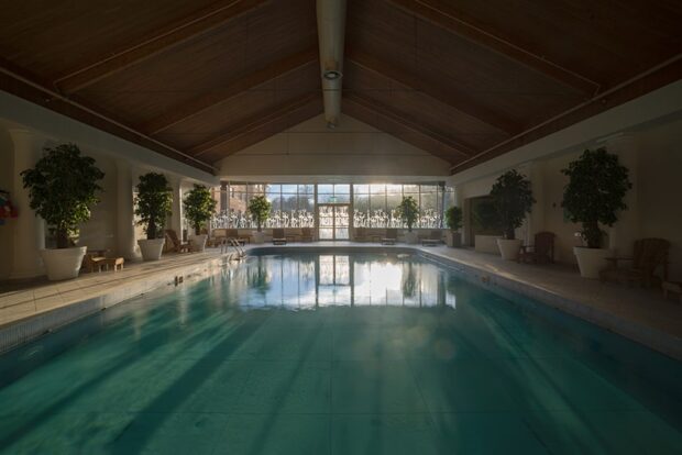 Cambridgeshire empty swimming pool lightbox, framed limited edition