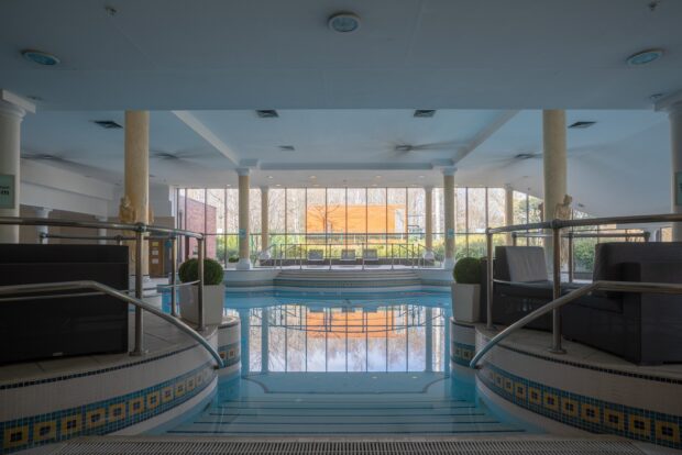 Greater Manchester empty swimming pool fine art print, framed